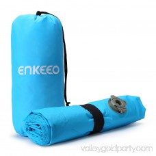 ENKEEO Inflatable Sleeping Pad Lightweight Camping Mat Air Cell Design with Pillow for Hiking Backpacking Traveling Tenting